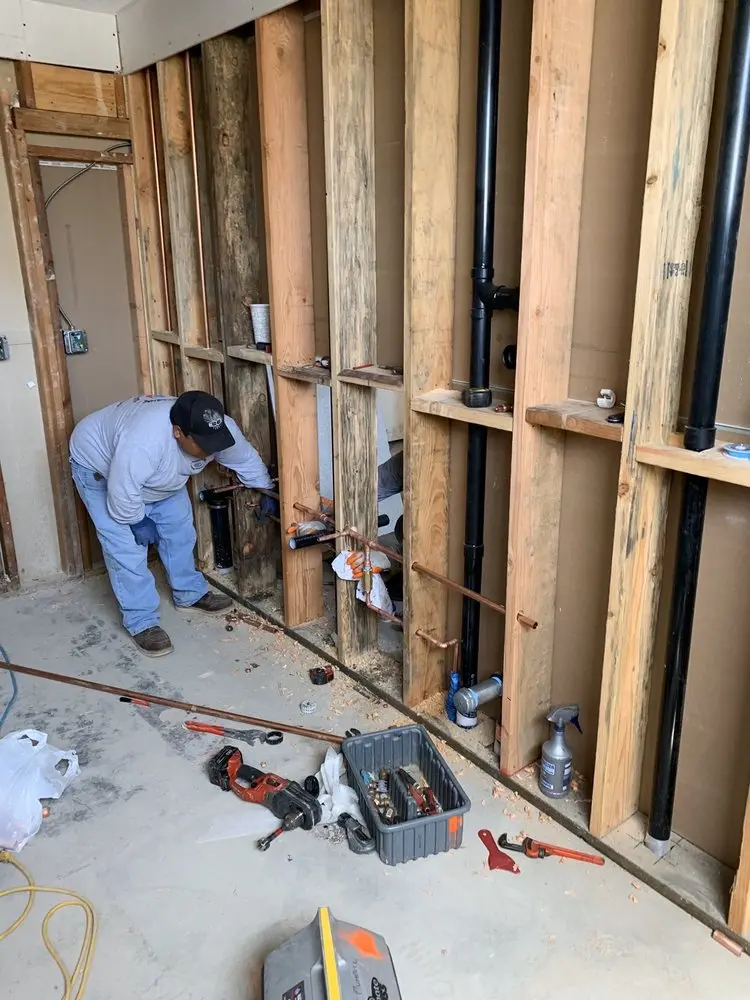 Commercial rough-in plumbing for Trenchless Sewer Repair in Jamestown